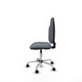 PIQUERAS Y CRESPO Chaise de bureau Algarra, tissu gris, base chromée