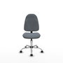 PIQUERAS Y CRESPO Chaise de bureau Algarra, tissu gris, base chromée