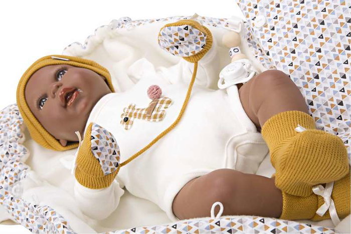 Muñecas Arias Poupée reborn Rafael 45 cm avec sac de portage - Version espagnole