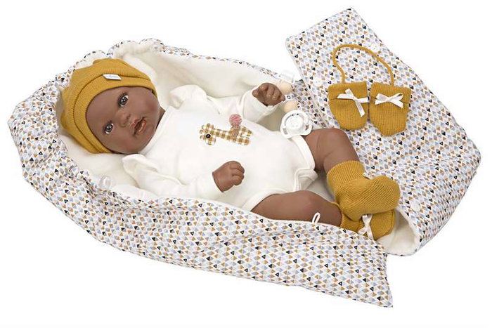 Muñecas Arias Poupée reborn Rafael 45 cm avec sac de portage - Version espagnole