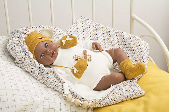 Muñecas Arias Poupée reborn Rafael 45 cm avec sac de portage - Version espagnole