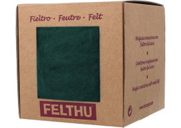 Felthu Feutre de laine vert bleuâtre 100g