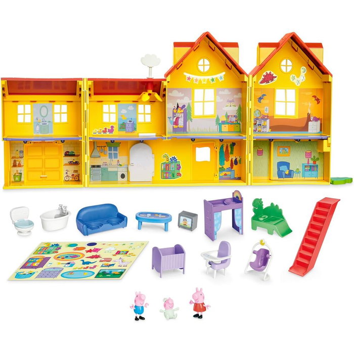 Hasbro Peppa Pig La grande maison familiale avec figurines et accessoires Hasbro Peppa Pig La grande maison familiale avec figurines et accessoires