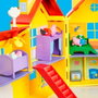 Hasbro Peppa Pig Maison Familiale Grande Maison de Jeu 2 Étagères 7 Pièces 80 cm avec Figurines Peppa, George et Bébé Evie - Jouet Enfant +3 Ans