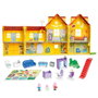 Hasbro Peppa Pig Maison Familiale Grande Maison de Jeu 2 Étagères 7 Pièces 80 cm avec Figurines Peppa, George et Bébé Evie - Jouet Enfant +3 Ans
