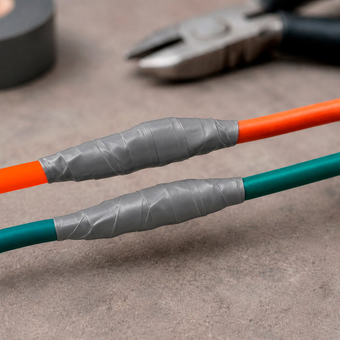 WOLFPACK LINEA PROFESIONAL Ruban isolant Gris 20 m x 19 mm