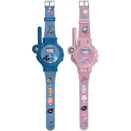 Lexibook Montre digitale talkie-walkie Stitch pour enfants avec boussole, lampe de poche, portée 200 mètres