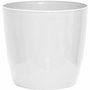 Garden ID Cache-pot brillant Shiny Blanc avec roulettes 30 x 27 cm