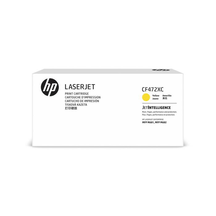 HP Cartouche 657X (CF472XC) Jaune - Compatible avec imprimantes HP, Toner original