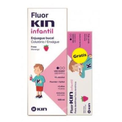 KIN Kin Fluor Fresa 500ml + Pasta 50ml KIN Kin Fluor Fresa 500ml + Pasta 50ml