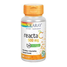 SOLARAY Reacta C 500 mg, 60 capsules végétales