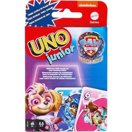 Mattel Games UNO Junior PAW Patrol La Super Patrouille Jeu de cartes pour enfants 3 ans et plus 56 cartes HPY62