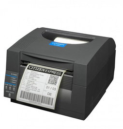 Citizen CL-S521II Imprimante de bureau industrielle à transfert thermique direct, 150 mm/s, jusqu'à 118 mm, 16 MB, ZPL/Datamax, noire