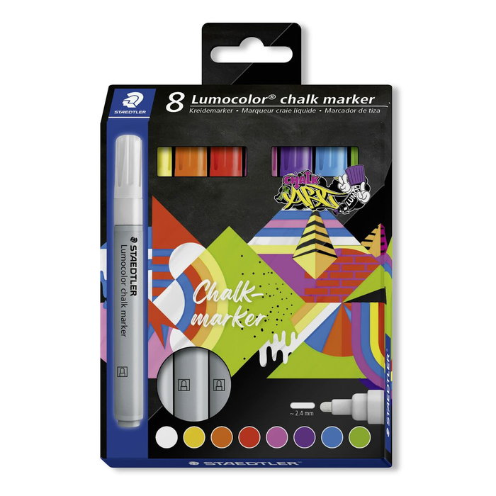 marqueur craie liquide Staedtler Lumocolor 344 8 Pièces marqueur craie liquide Staedtler Lumocolor 344 8 Pièces