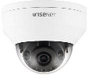 Hanwha Caméra dôme réseau extérieur antivandalisme Q series 2MP (1920x1080) IR 20m IP66 IK10 Objectif 2.8mm fixe WDR 120dB H.265 PoE/DC