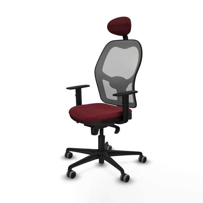 Piqueras y Crespo Chaise de Bureau avec Appui-tête Jorquera 1D036G1 Bordeaux