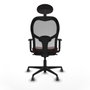 Piqueras y Crespo Chaise de Bureau avec Appui-tête Jorquera 1D036G1 Bordeaux