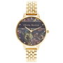 OLIVIA BURTON montre OB16VS01 dorée avec cadran bleu