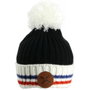 Sensly Bonnet avec Emblème et Pompon