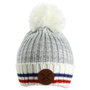 Sensly Bonnet avec Emblème et Pompon