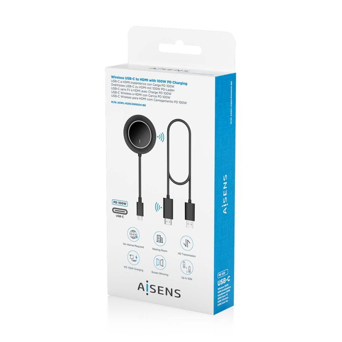 Câble HDMI Aisens ASWL-H2KC30M004-BK Noir