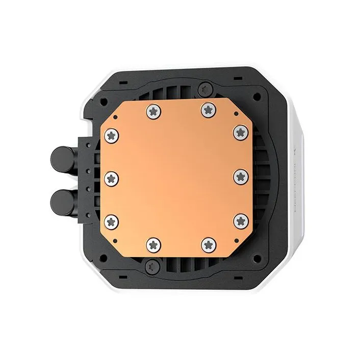 Deepcool LM240 R-LM240-WHDMMC-1 - Watercooling All-In-One 240 mm Blanc avec Écran IPS Personnalisable 2.4" - Pompe 6e Génération 2500-3400 tr/min