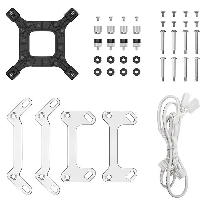 Deepcool LM240 R-LM240-WHDMMC-1 - Watercooling All-In-One 240 mm Blanc avec Écran IPS Personnalisable 2.4" - Pompe 6e Génération 2500-3400 tr/min