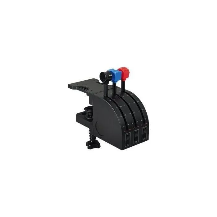 Logitech G Saitek Pro Flight - Manette simulateur de vol filaire pour PC - 3 leviers et 9 commandes programmables - Noir Logitech G Saitek Pro Flight - Manette simulateur de vol filaire pour PC - 3 leviers et 9 commandes programmables - Noir