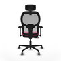 Chaise de Bureau avec Appui-tête Jorquera Piqueras y Crespo 3D036G2 Rose