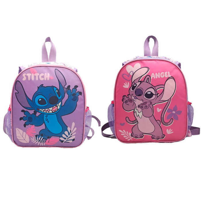 DISNEY Sac à dos Stitch réversible pour enfants, 30x26x10 cm