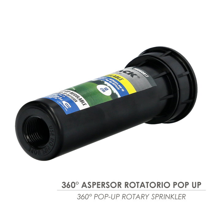 WOLFPACK LINEA PROFESIONAL Aspersor Rotatorio Pop Up 360º