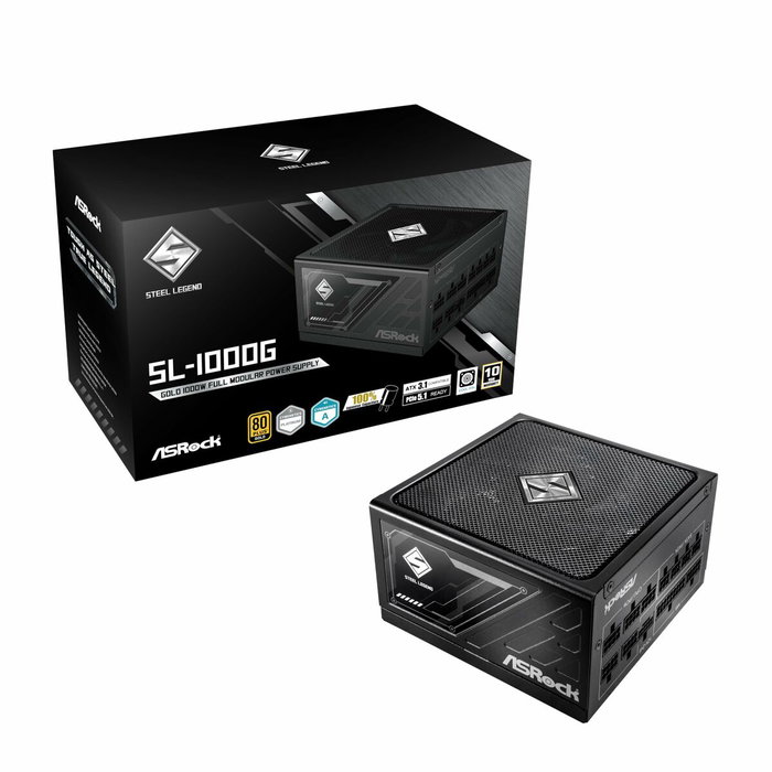 Bloc d’Alimentation ASRock 90-UXS100-GFEAAA 1000 W 80 Plus Gold