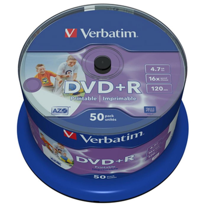 Verbatim DVD+R 4.7 Go 16X Photo Tariina Lot de 50 Disques Imprimables