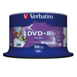 Verbatim DVD+R 4.7 Go 16X Photo Tariina Lot de 50 Disques Imprimables