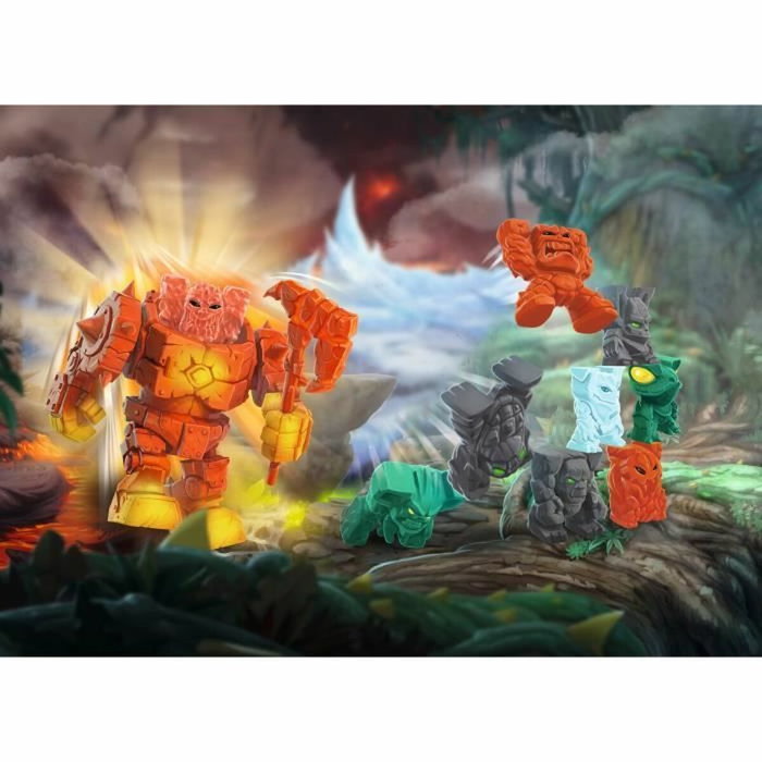 Schleich Lava Robot Value Pack - Figurine Cyborg De Lave Eldrador Creatures avec 9 mini-figurines et hache de lave Schleich Lava Robot Value Pack - Figurine Cyborg De Lave Eldrador Creatures avec 9 mini-figurines et hache de lave