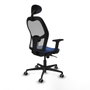 Piqueras y Crespo 2D036G1 Chaise de Bureau avec Appui-tête Bleu marine