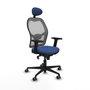 Piqueras y Crespo 2D036G1 Chaise de Bureau avec Appui-tête Bleu marine