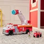 Spin Master Pat'Patrouille Camion de Pompiers Géant de Marcus avec Figurine, Sons et Projectiles d'Eau, 10 Accessoires, Fonction Rechargement Rapide, À Partir de 3 Ans