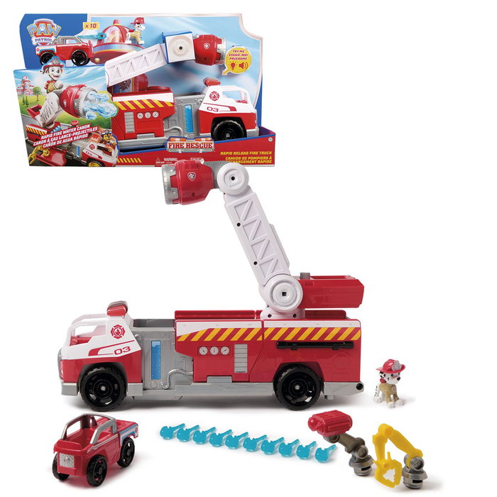 Spinmaster Camion de pompiers géant Marcus et figurine Fire Rescue La Pat'Patrouille Spinmaster Camion de pompiers géant Marcus et figurine Fire Rescue La Pat'Patrouille