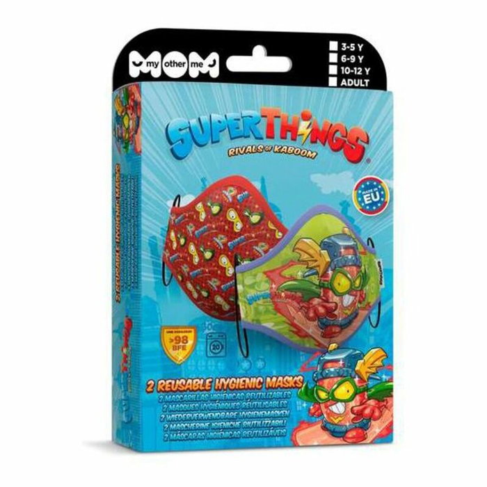 Masque en tissu hygiénique réutilisable Super Zings Premium 10-12 Ans Masque en tissu hygiénique réutilisable Super Zings Premium 10-12 Ans