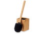 BERILO Porte-brosse et brosse de toilette en Bambou
