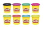 Playdoh 8 couleurs arc-en-ciel, pack de 8 pots de 85 g