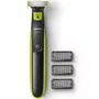 Philips OneBlade QP2724/10 - Tondeuse barbe & corps rechargeable - Attaches 1, 3, 5 mm incluses - Vert & Noir