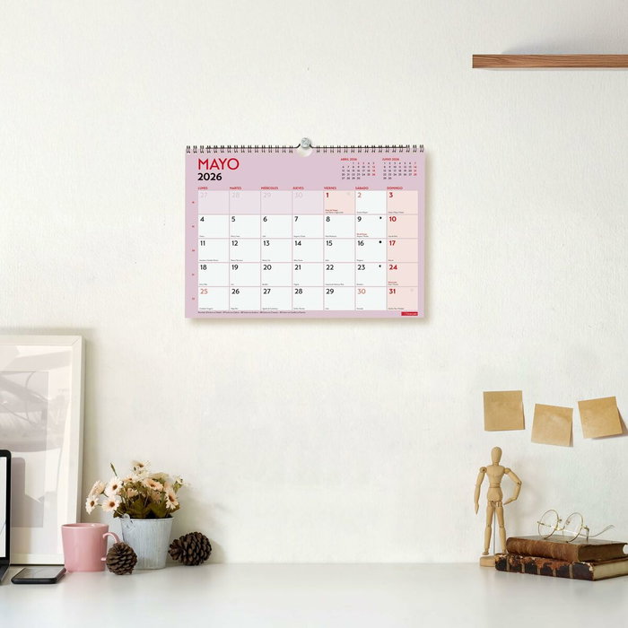 calendrier mural Finocam Multicouleur A4 Papier calendrier mural Finocam Multicouleur A4 Papier