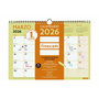 calendrier mural Finocam Multicouleur A4 Papier
