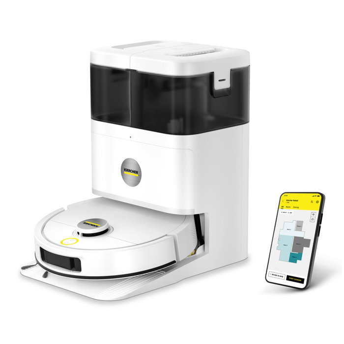 Kärcher RVM 4 Robot aspirateur et laveur avec station multifonction Kärcher RVM 4 Robot aspirateur et laveur avec station multifonction
