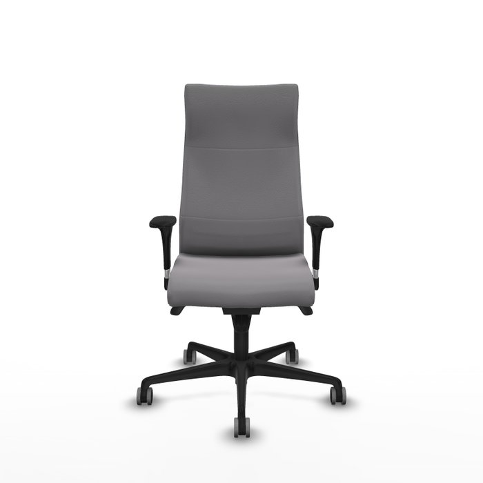 Piqueras Y Crespo Sillón Albacete Gris Similpiel Mecanismo Sincro Brazos 1D Ruedas 65mm