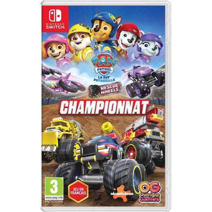 Bandai Namco - PAW Patrol Rescue Wheels Championnat - Jeu vidéo Nintendo Switch - Version française Bandai Namco - PAW Patrol Rescue Wheels Championnat - Jeu vidéo Nintendo Switch - Version française