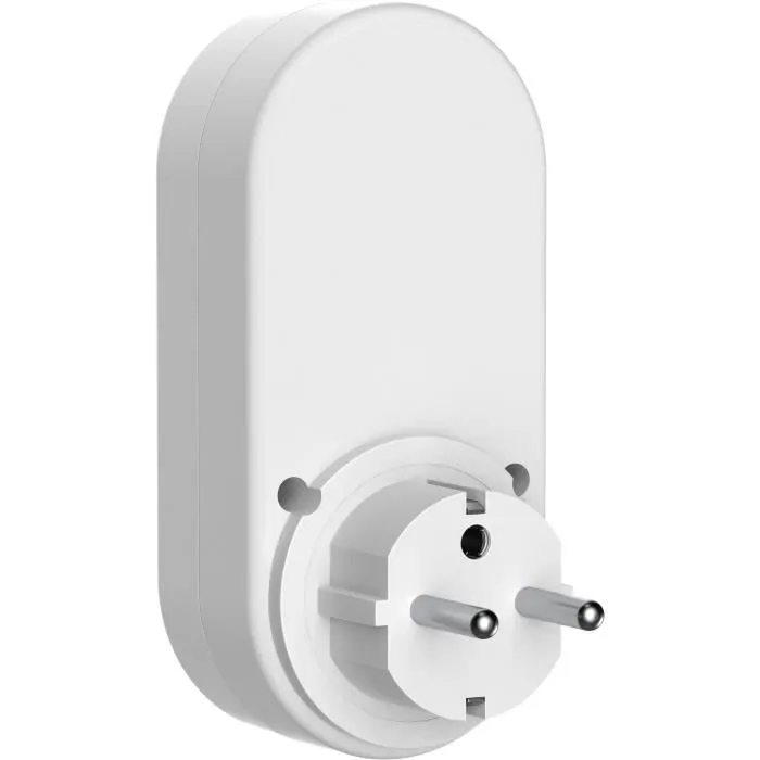 Gao - Programmateur digital avec horloge - Ecran LCD - 1800 W - 230V - Protection enfants - Blanc