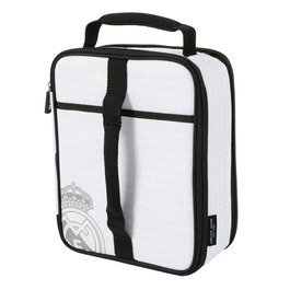 SAFTA Sac isotherme pour aliments avec tupperware Real Madrid - Capacité extensible, revêtement Thermaflect, étanche, facile à nettoyer